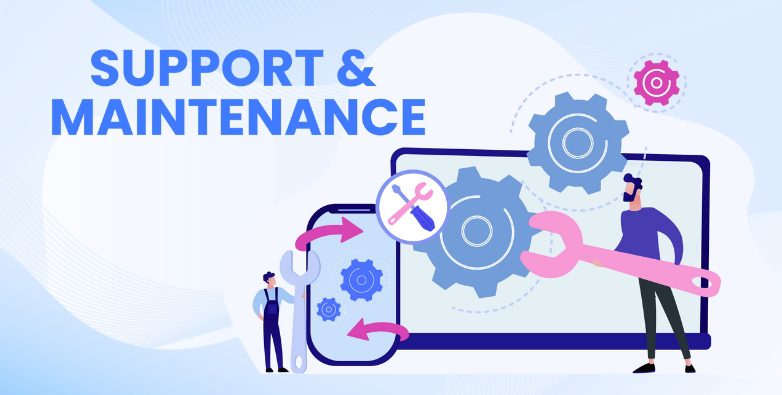 Support & maintenance illustration image